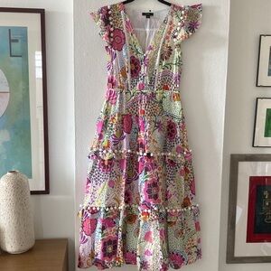 J. Crew Vibrant Floral Midi Dress